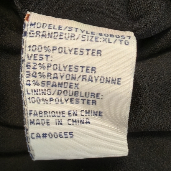 Reitmans XL Purple Black White Ikat Chiffon Cap Sleeve Blouse Belted - Picture 11 of 12